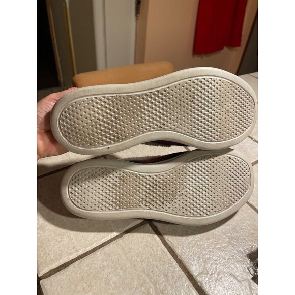 Skechers BOBS Womens Memory Foam Slip-On Shoes Red Plaid Faux Fur Lined Size 9.5 - Picture 7 of 7